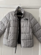 North Face Logo Print Puffer
