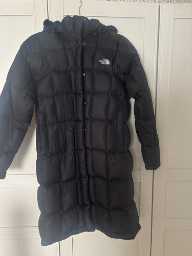 Black the north face longline - black,